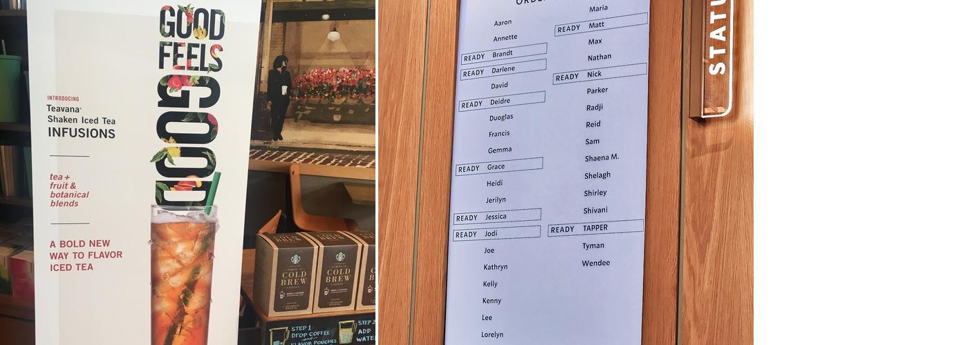 Starbucks Coffee Company Menu