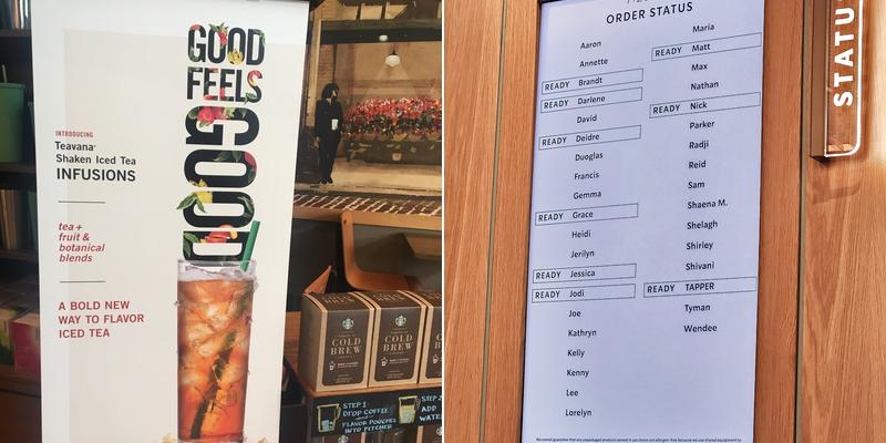 Starbucks Coffee Company Menu