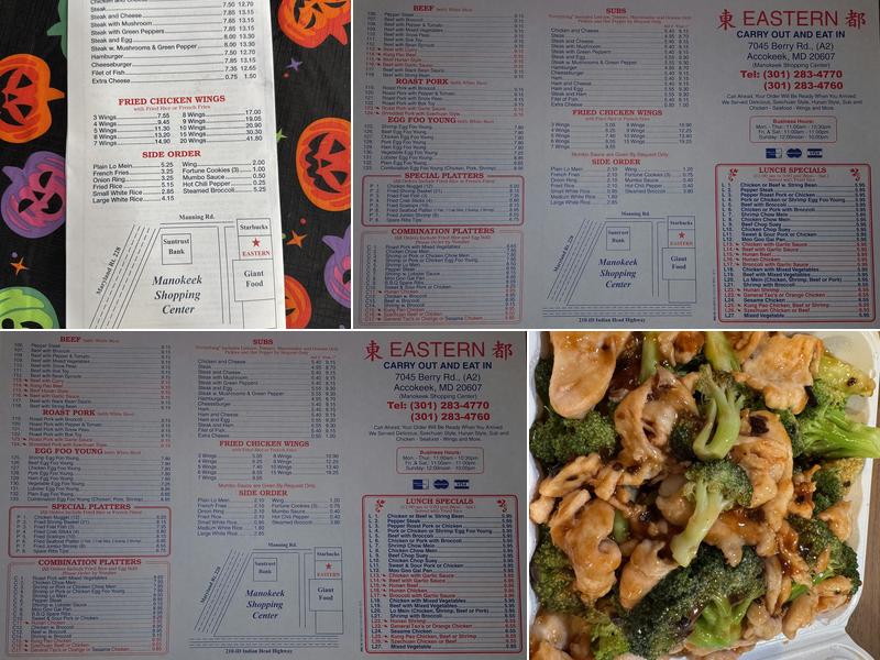 Eastern Menu