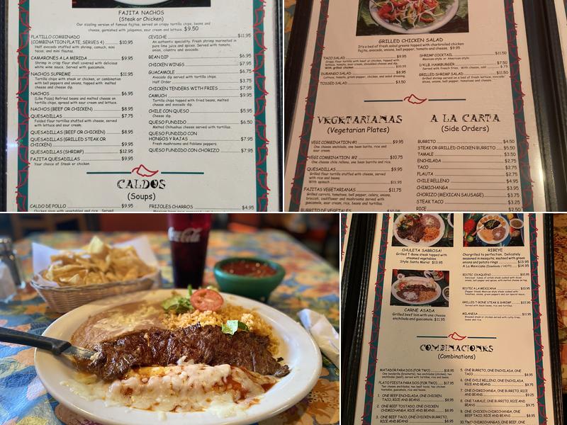 Durango's Menu