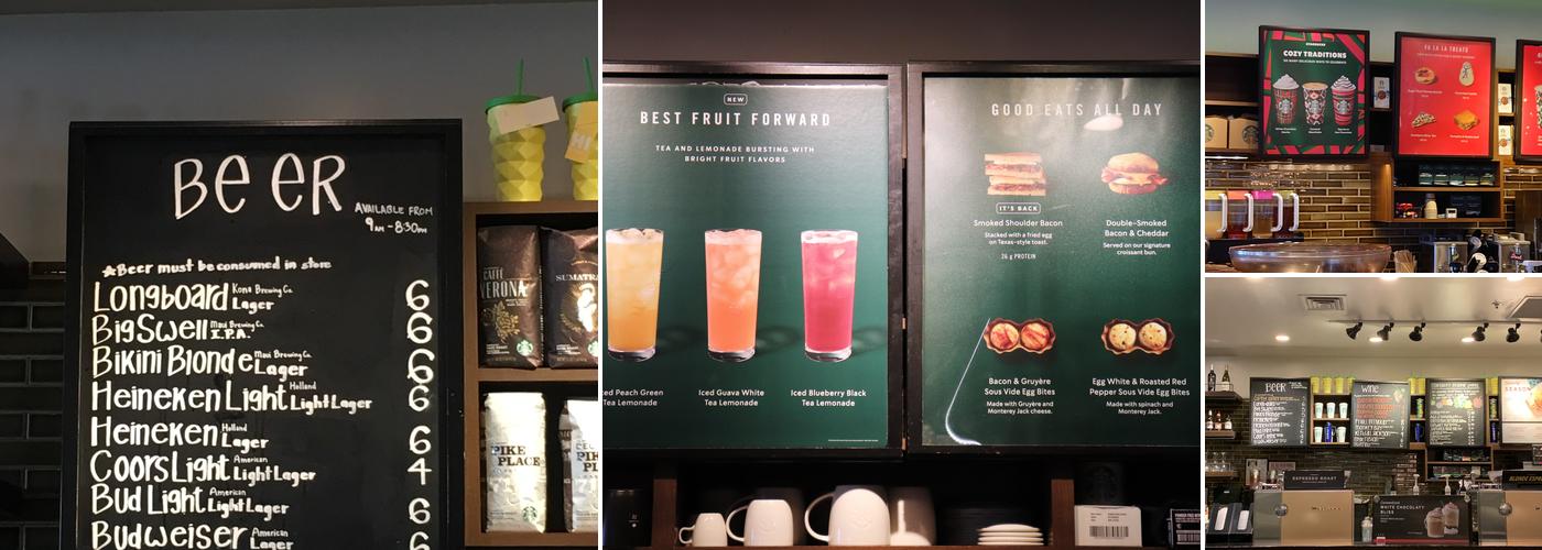 Starbucks Coffee Company Menu