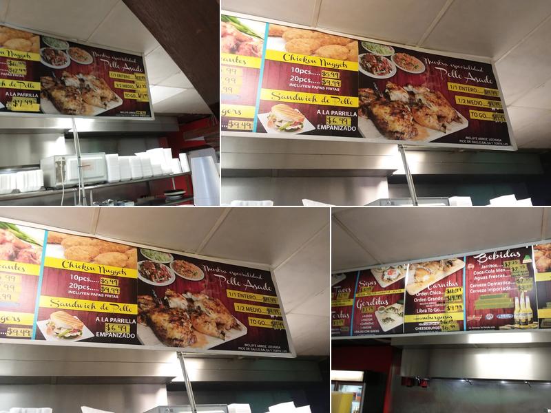 El Rey de los Pollos y Mariscos Menu