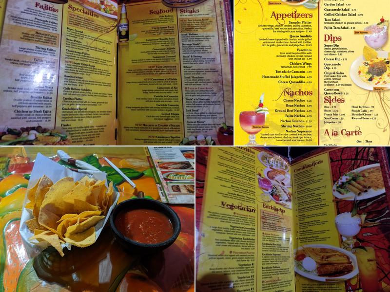 Pepe's Restaurant Menu