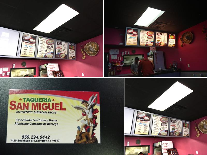 Taqueria San Miguel Menu