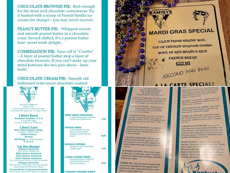 Ramsey's Diner - Zandale Menu