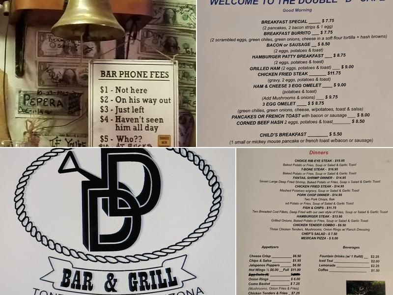 Double D Bar & Grill LLC. Menu