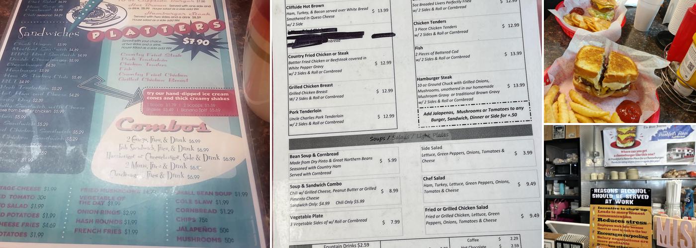 Cliffside Diner Menu