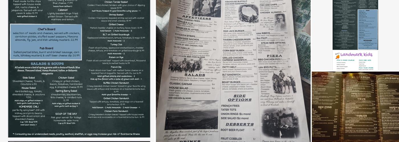 Landmark at The Creek Menu