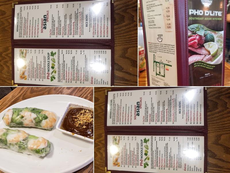 Pho D'Lite Menu