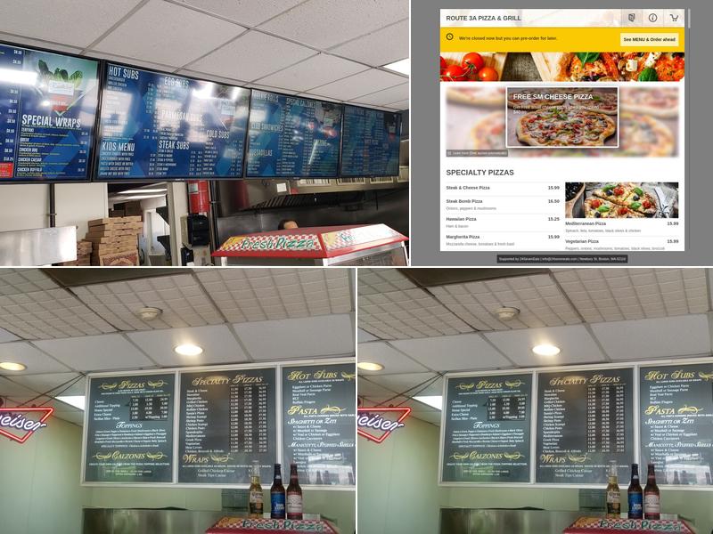 Route 3A Pizza and Grill Menu