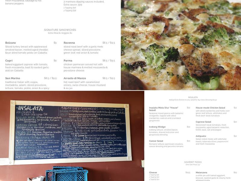 CRUST. Menu
