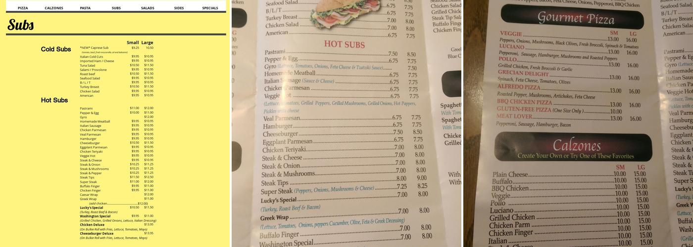 Crow Point Pizzeria Menu