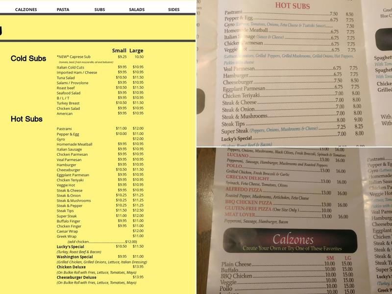 Crow Point Pizzeria Menu