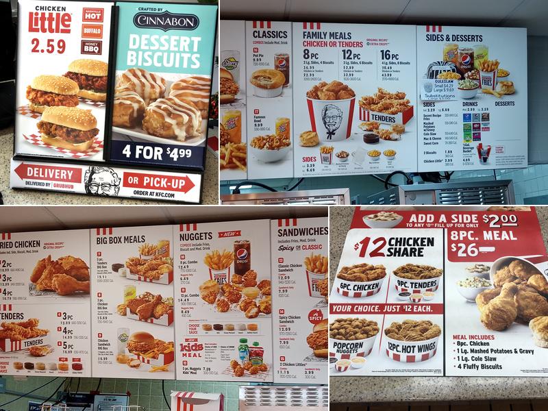 KFC Menu