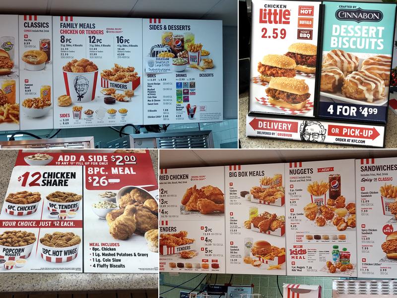 KFC Menu