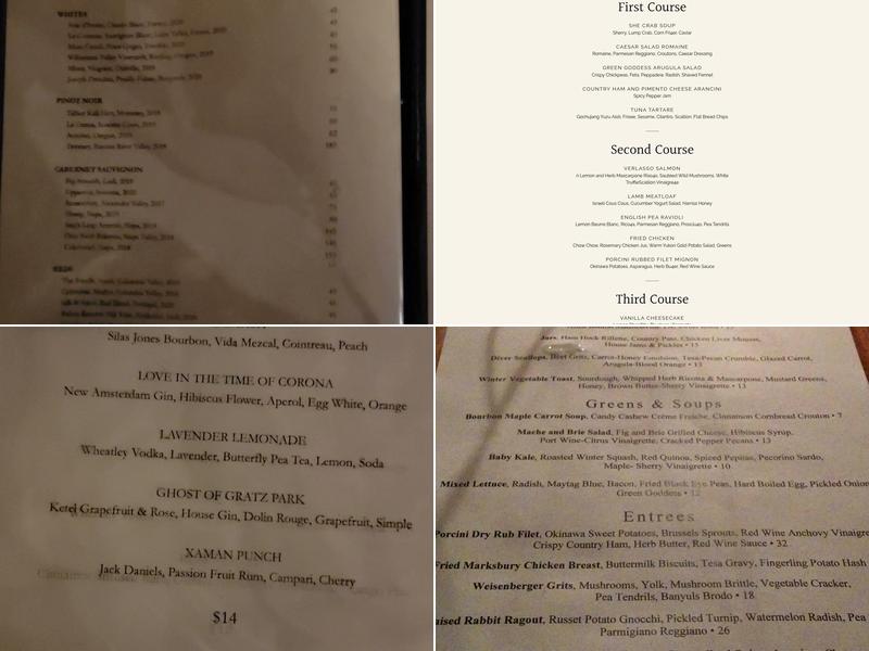 Distilled on Jefferson Menu