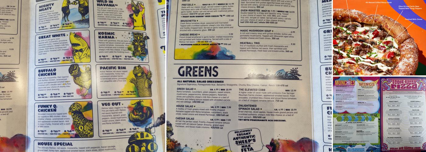 Mellow Mushroom Chantilly Menu