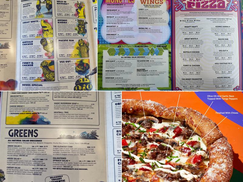 Mellow Mushroom Chantilly Menu