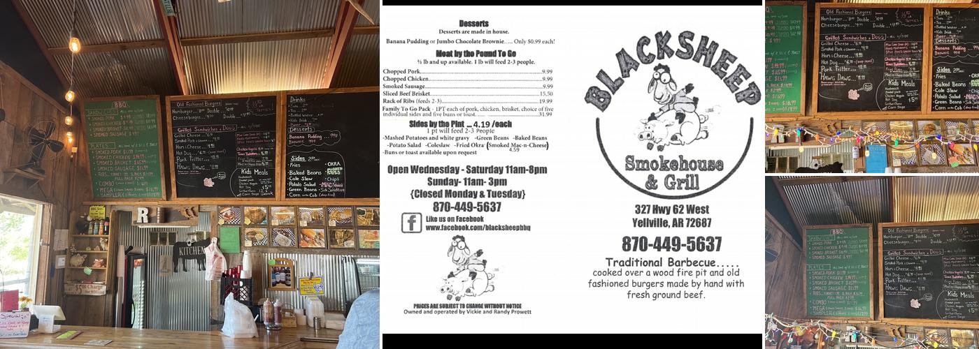 Blacksheep BBQ Smokehouse & Grill Menu
