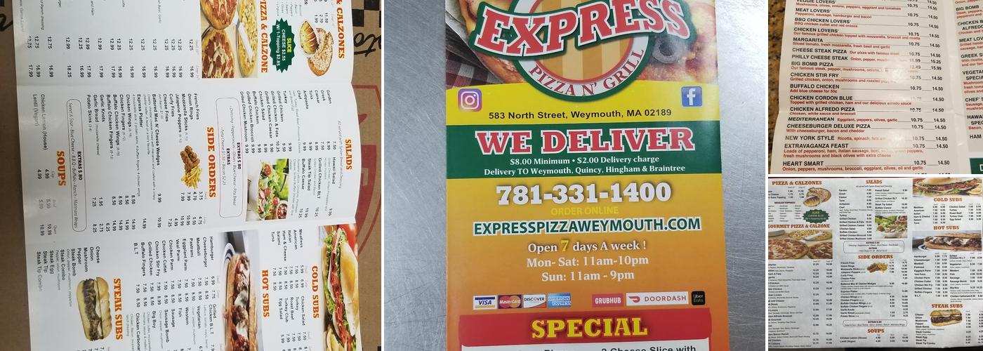 Express Pizza Menu