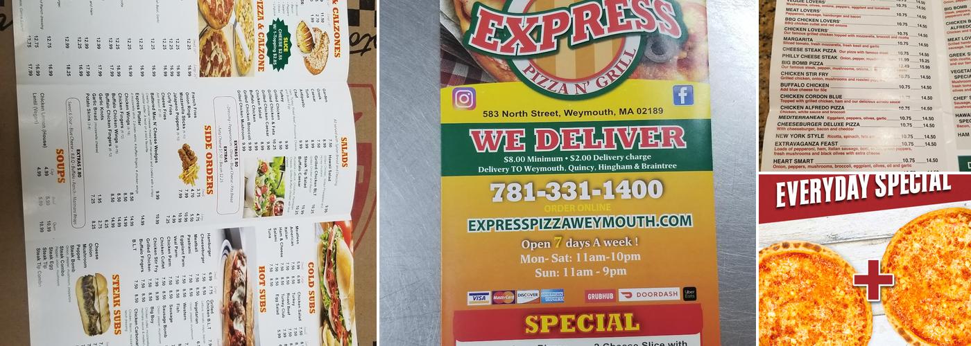 Express Pizza Menu