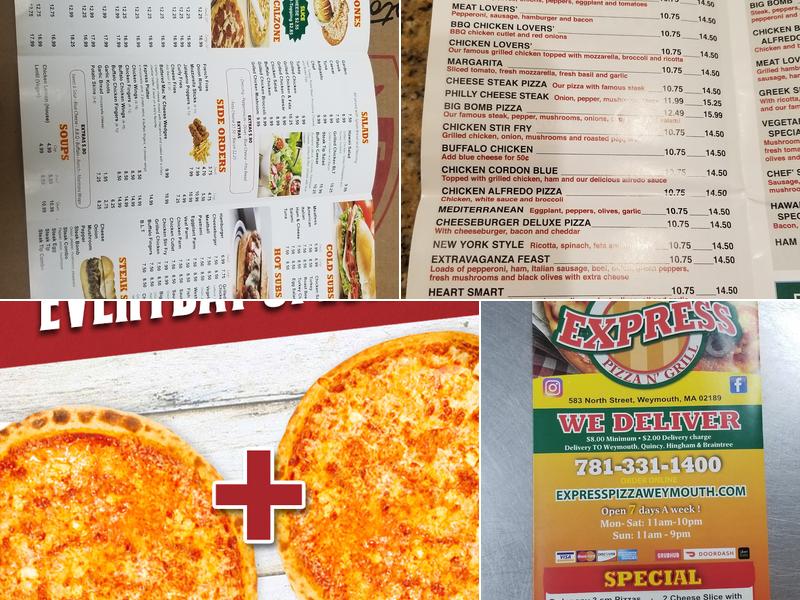 Express Pizza Menu