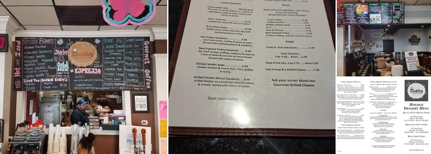 Montilio's Baking Company & Pizzeria Menu