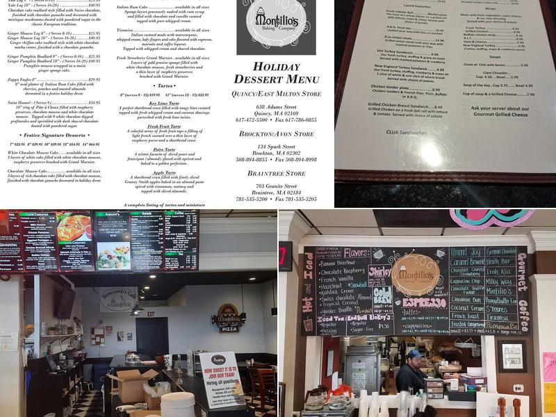Montilio's Baking Company & Pizzeria Menu