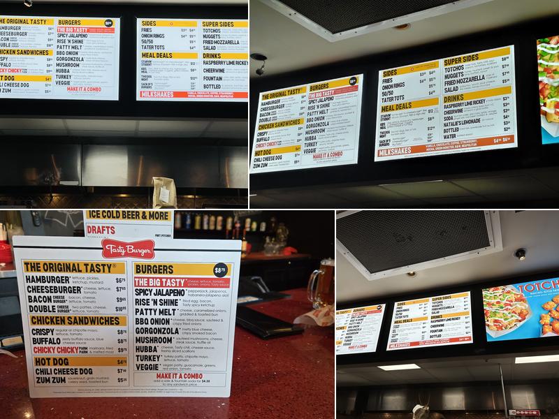 Tasty Burger Menu