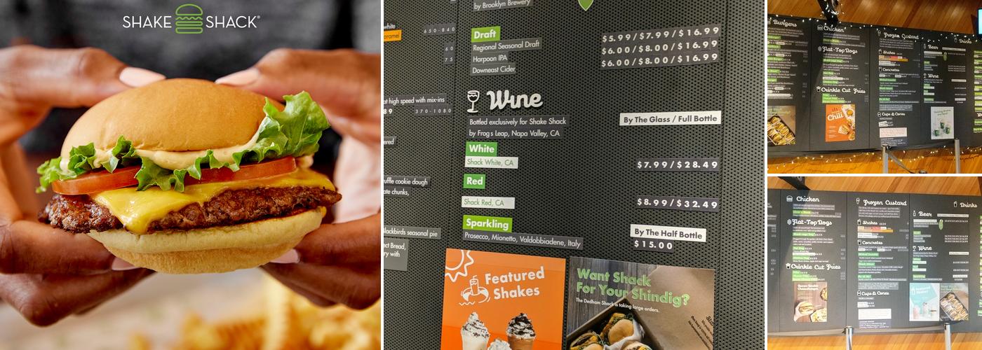 Shake Shack Dedham Menu