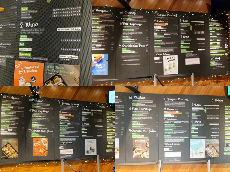 Shake Shack Dedham Menu