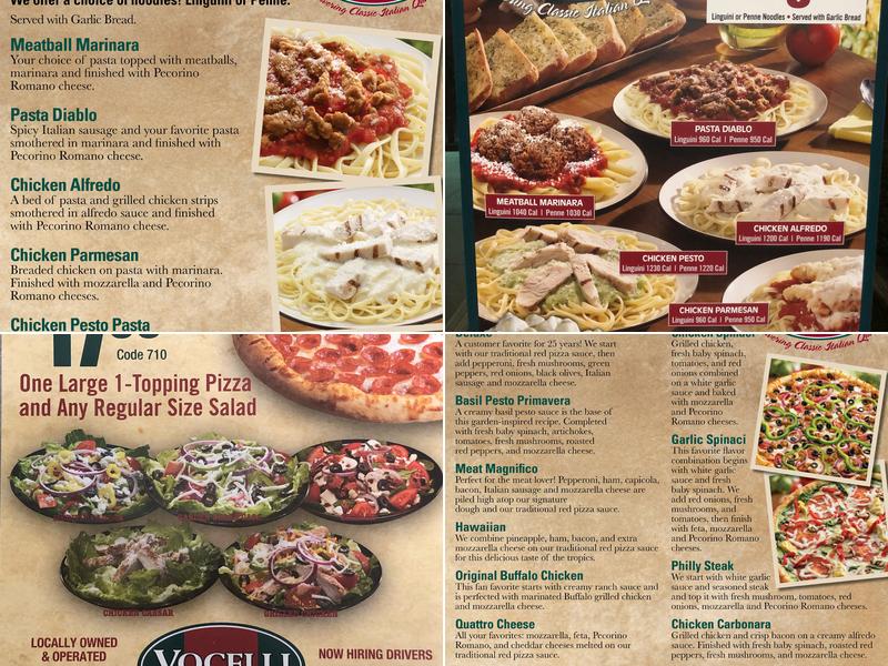 Vocelli Pizza Menu
