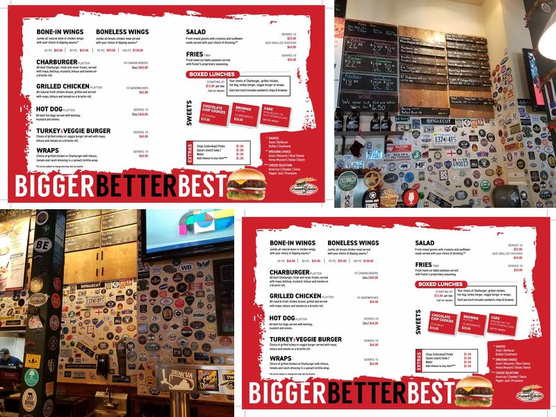 Foster's Grille Menu