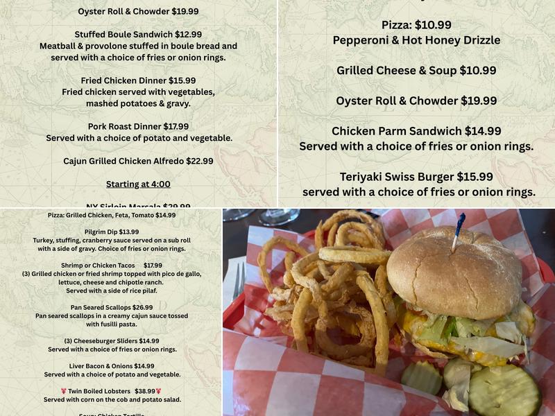 Schooner's Menu
