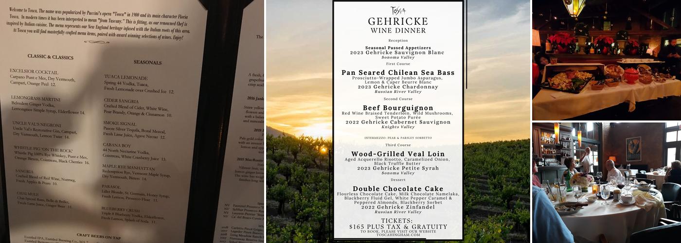 Tosca Menu