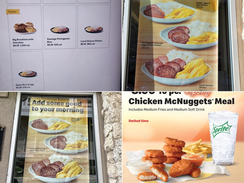 McDonald's Menu