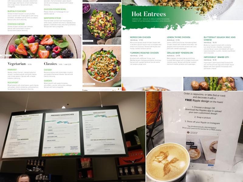 Milk Street Cafe Menu