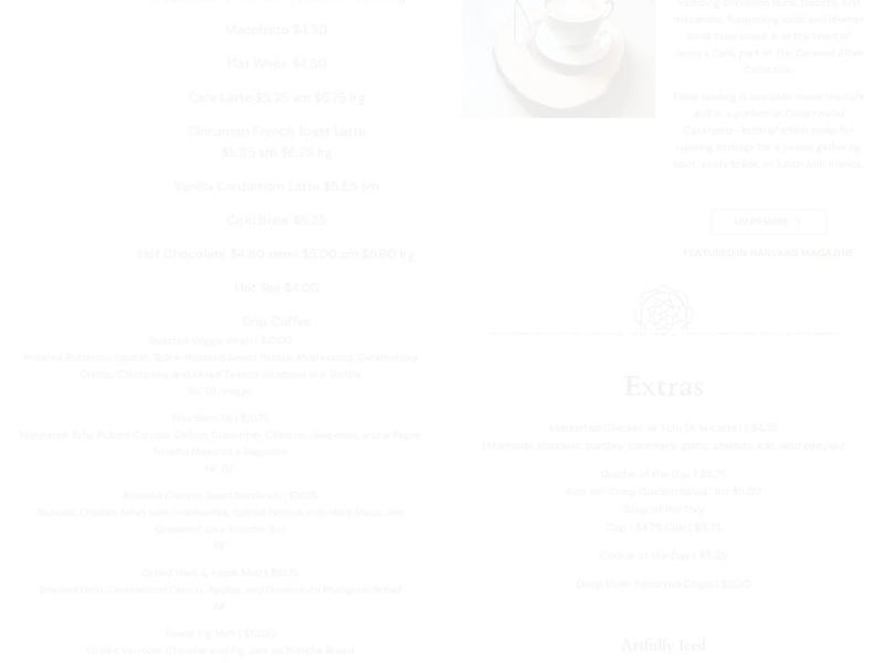 Map Room Lounge Menu