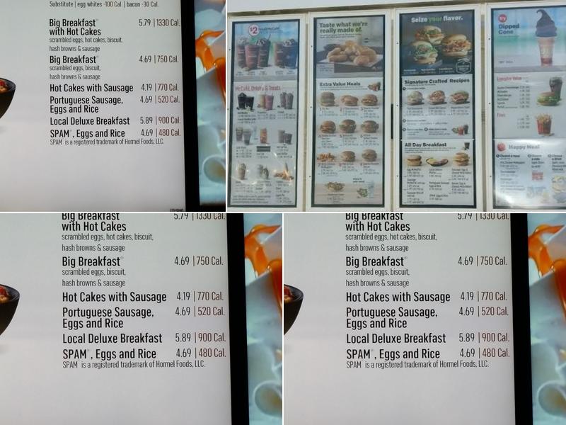 McDonald's Menu