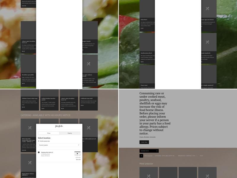 Berkeley Perk Cafe Menu