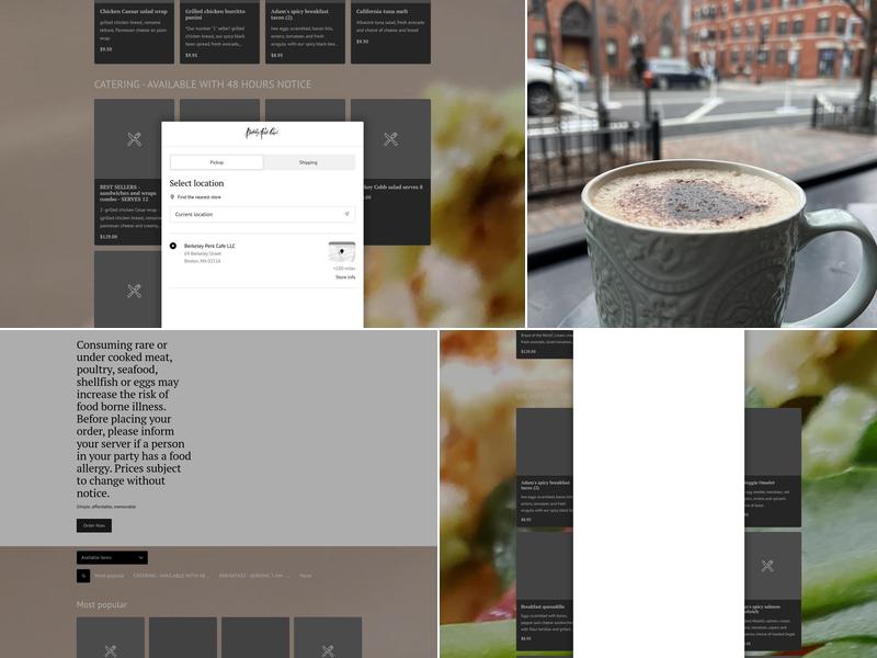 Berkeley Perk Cafe Menu