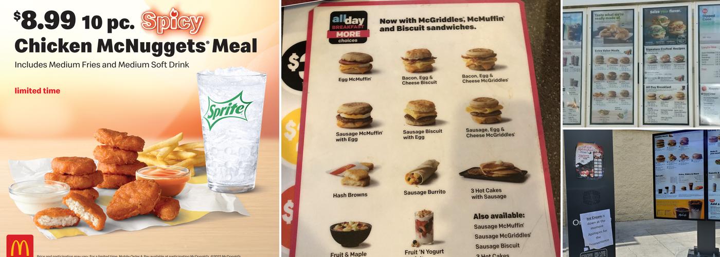 McDonald's Menu