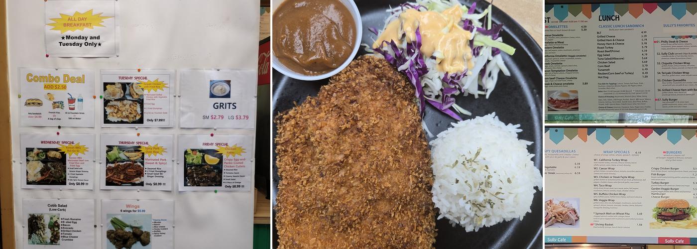 Sully Cafe Menu