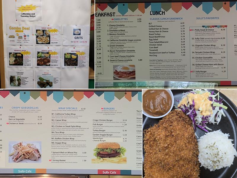 Sully Cafe Menu