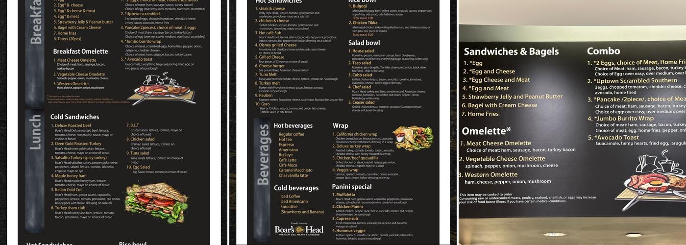 UPTOWN CAFE CHANTILLY Menu