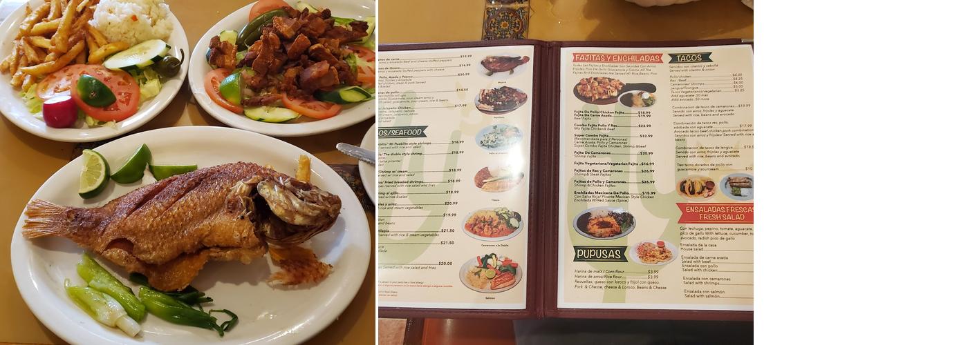 Mi Pueblito Restaurant Menu