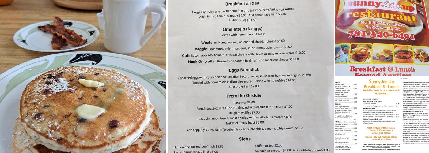 Sunnyside Up Menu
