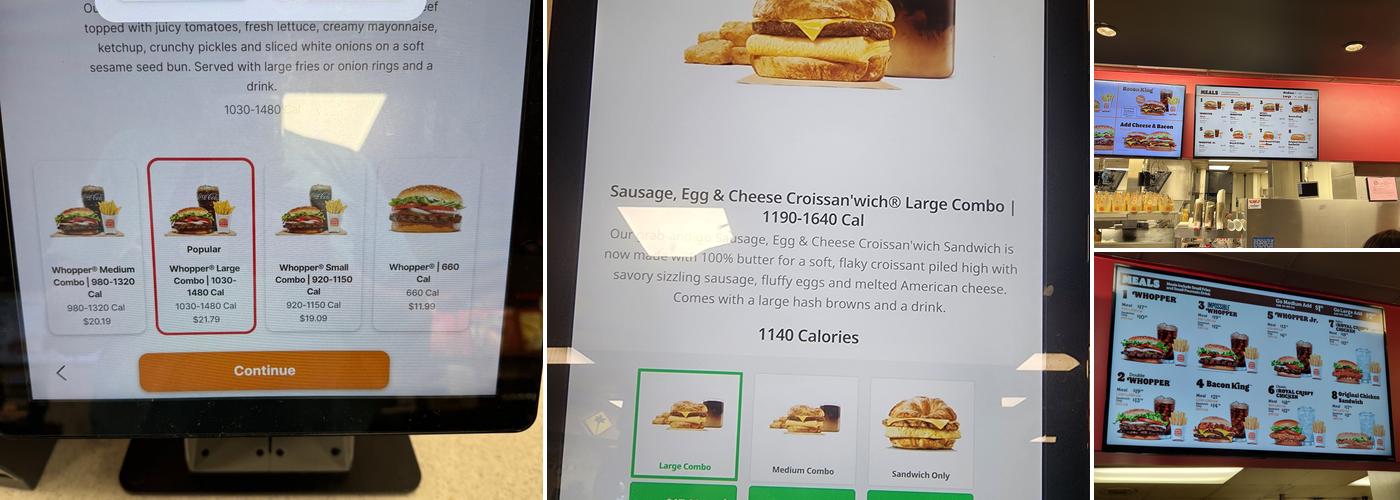 Burger King Menu