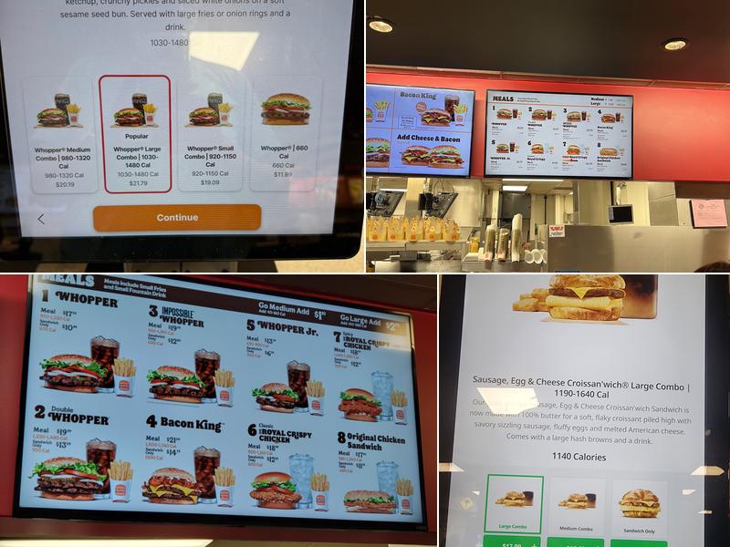 Burger King Menu