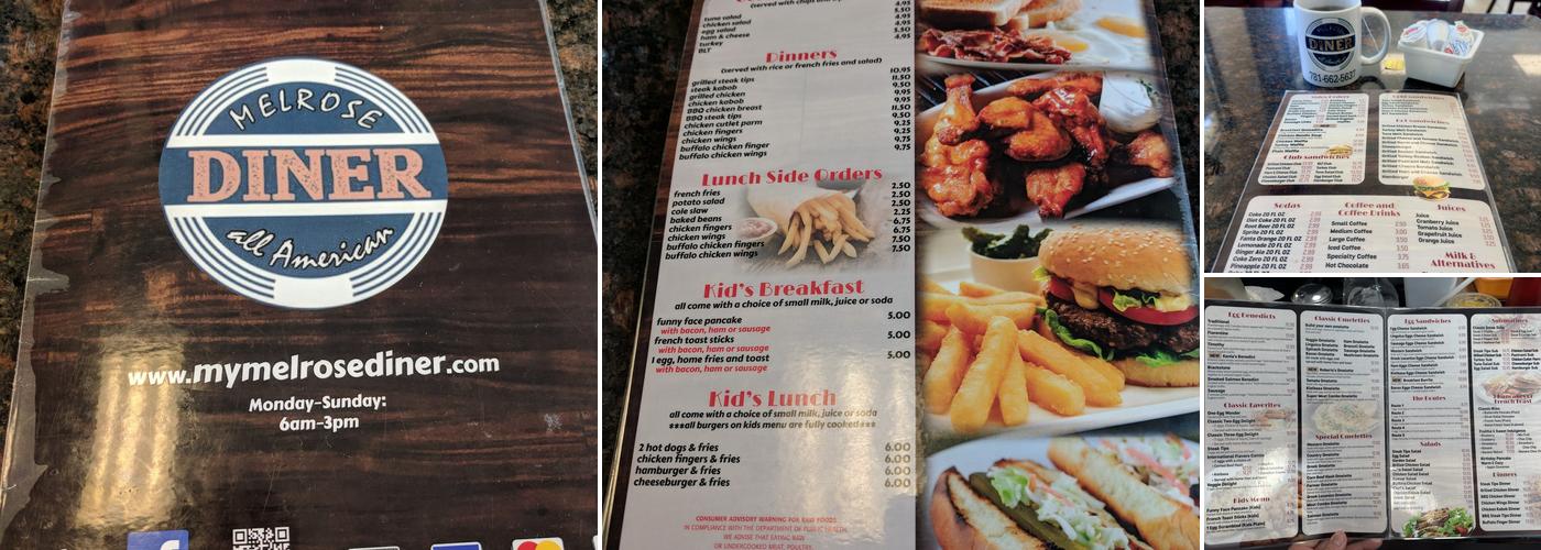Melrose Diner Menu